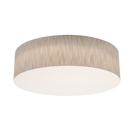 Afx Anton 24in. Medium Base Flush Mount, Jute Shade ANF2432MB-JT